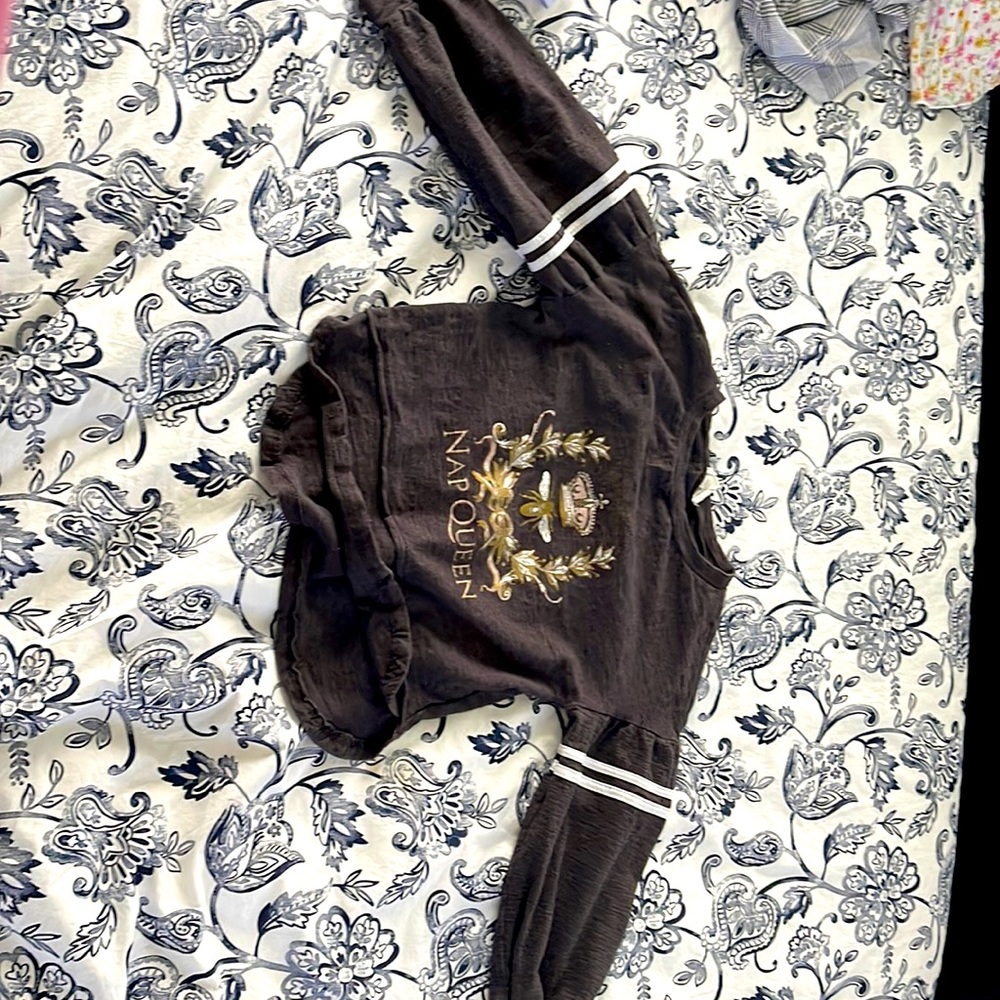 A long sleeved top with puffy sleeves